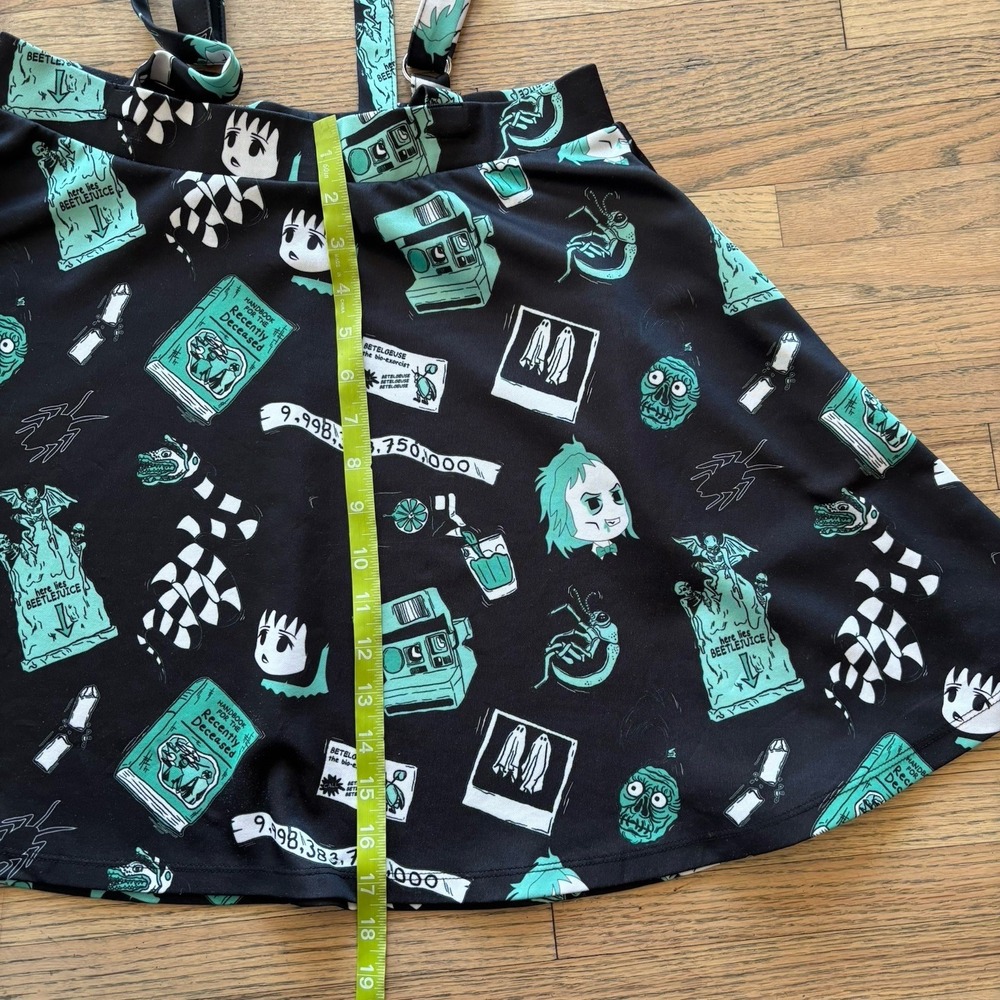 Hot Topic Beetlejuice Skirt Suspenders Women's Size L - Picture 6 of 6